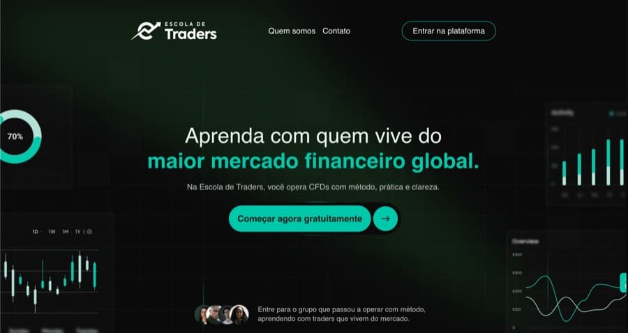 Site Escola de Traders